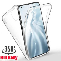 Луксозен ултра тънък Поли-Карбонов комплект предна и задна част със силиконова ТПУ рамка 360° Body Guard за Apple iPhone 14 Plus 6.7 / Apple iPhone 14 Max 6.7 кристално прозрачен 